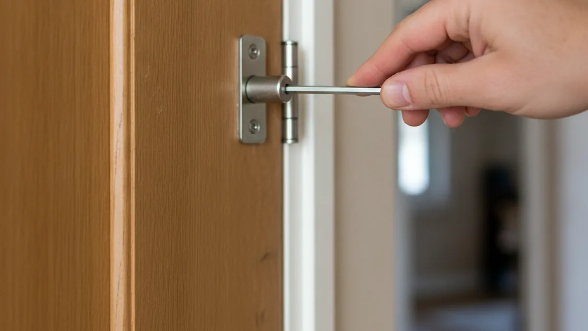 Régler les gonds d'une porte en bois sans prise de tête
